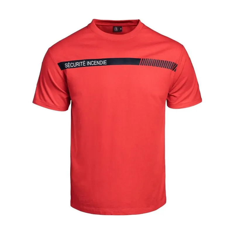 T-shirt Sécu-One sécurité incendie rouge
