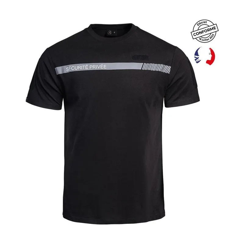 Tee-shirt SÉCU-ONE Sécurité Privée noir