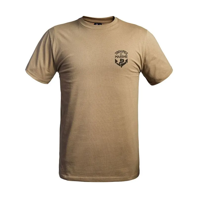 T-shirt Strong Troupes de Marine tan