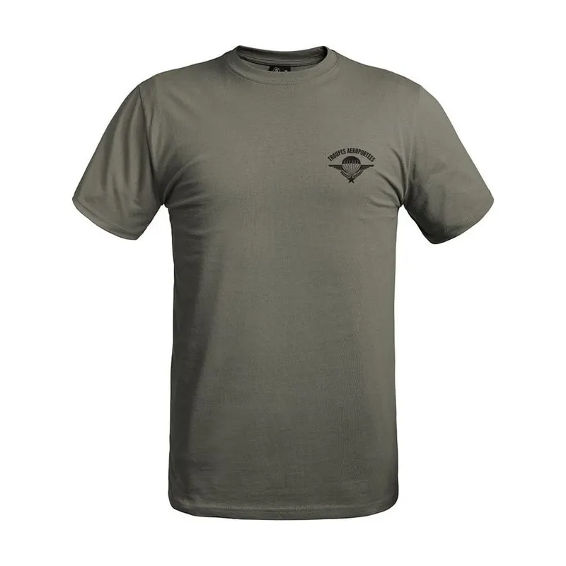 T-shirt Strong Troupes aéroportées vert olive