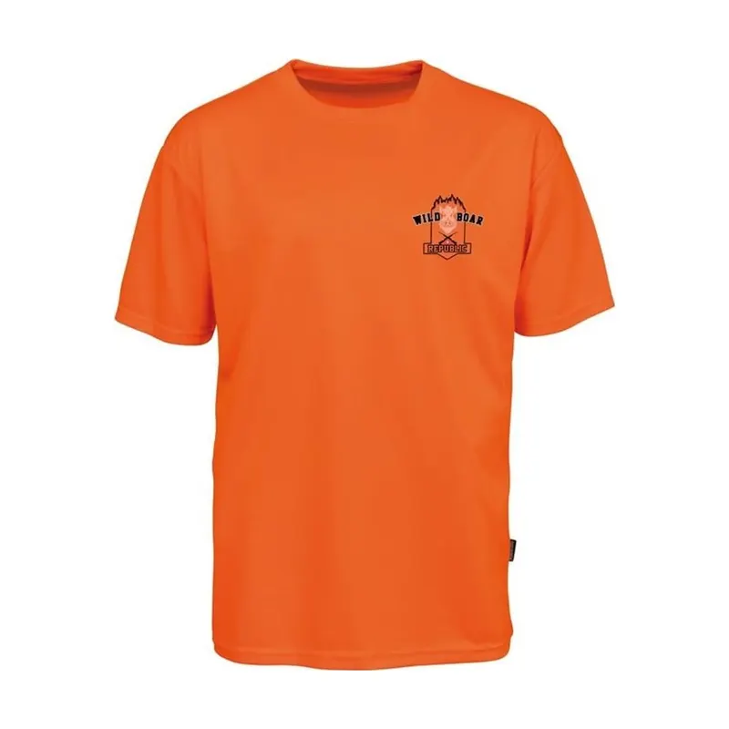 Tee-shirt chasse orange fluo