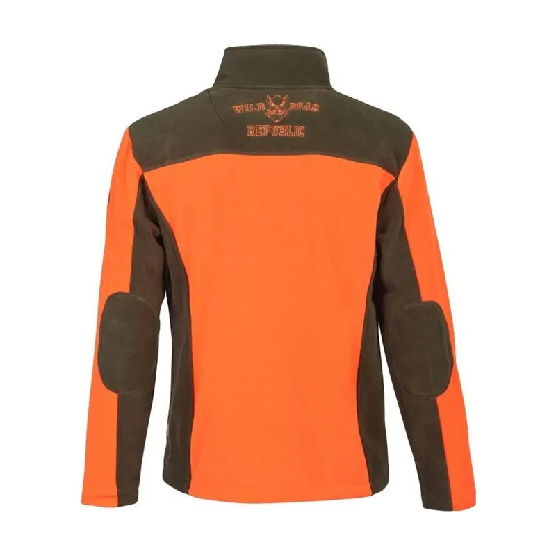 Polaire orange et vert