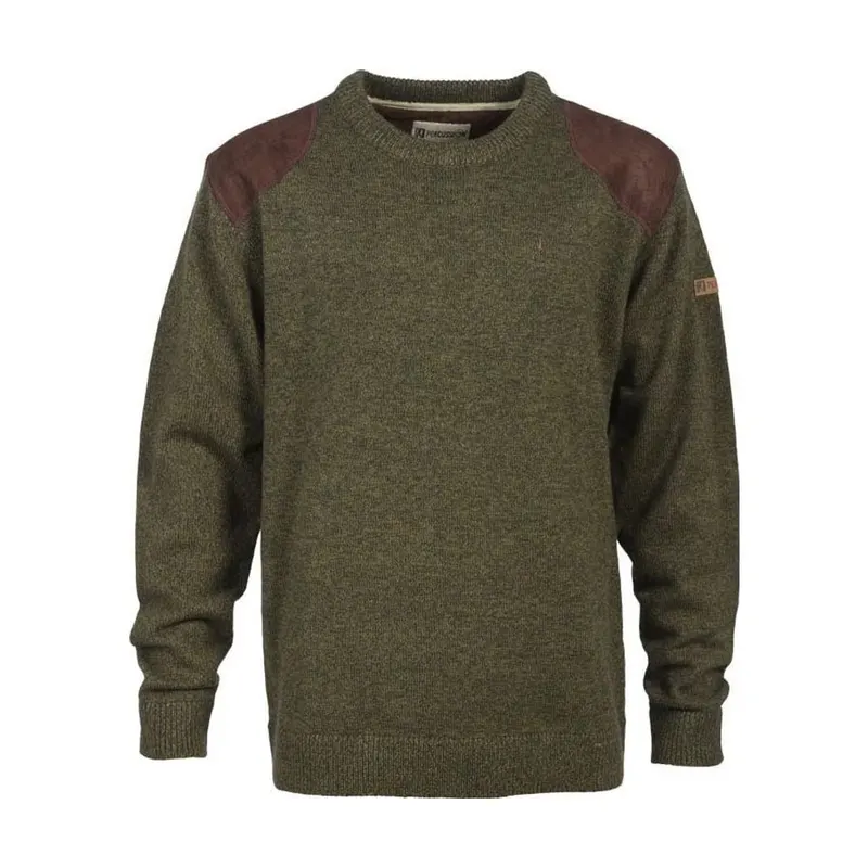 Pull kaki col rond
