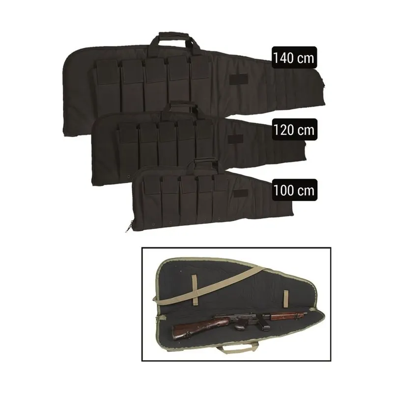 Housse Fusil avec sangle Noir