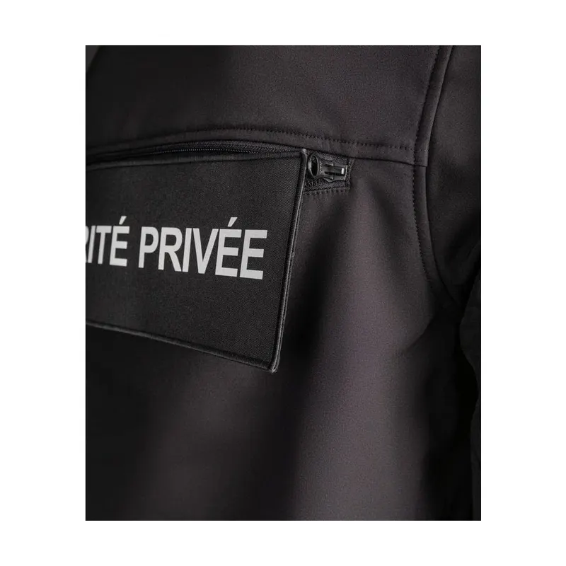 Softshell sécurité privée avec bandes HV – GK SAFETEK®️
