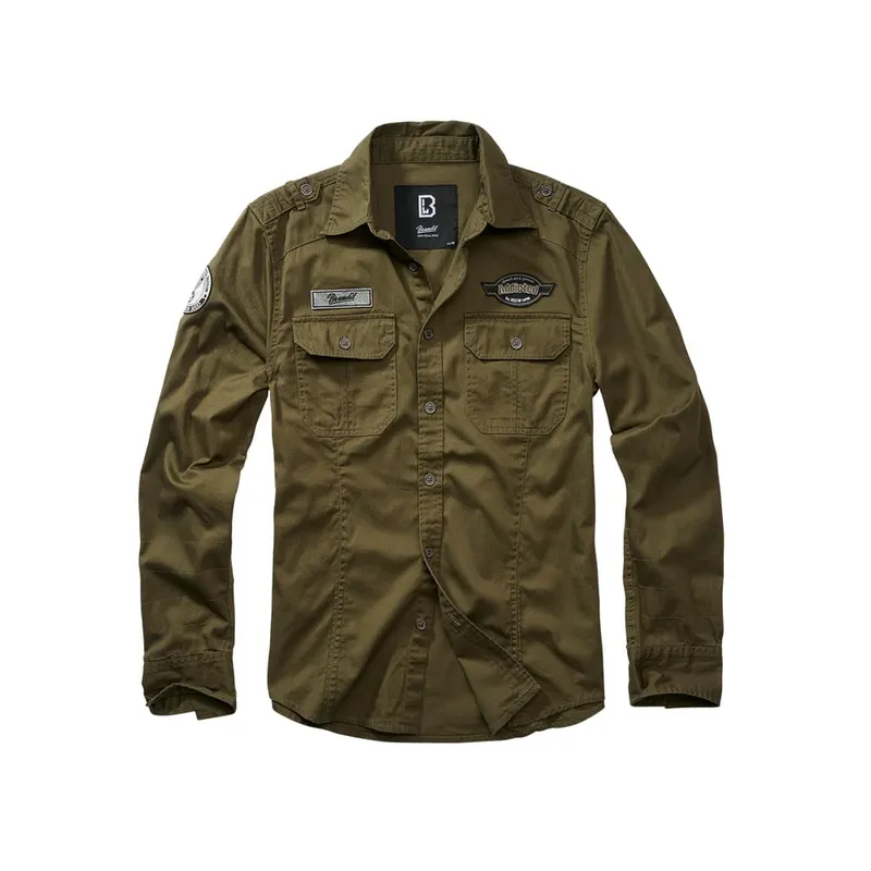 Chemise vintage à manches longues Luis