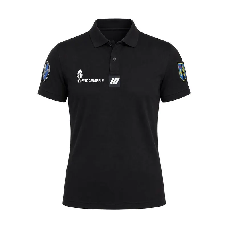 Polo noir gendarmerie MC