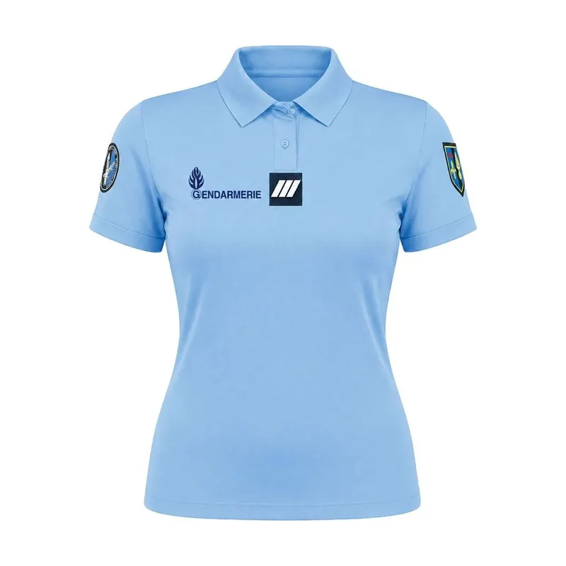 Polo gendarmerie bleu femme