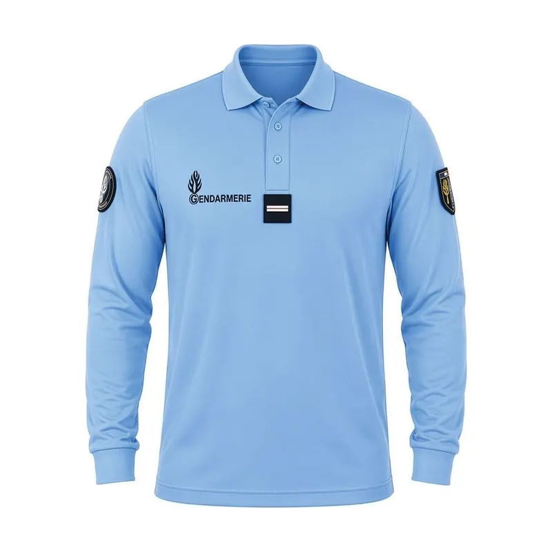 Polo bleu gendarmerie ML