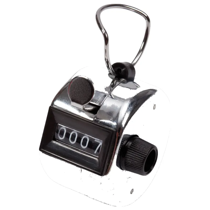 Compteur à main métallique